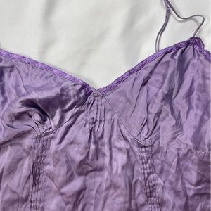 the limited lilac purple silk tank top y2k xl